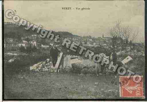 Ville de VERZY Carte postale ancienne