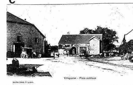 Ville de VILLEGUSIENLELAC Carte postale ancienne