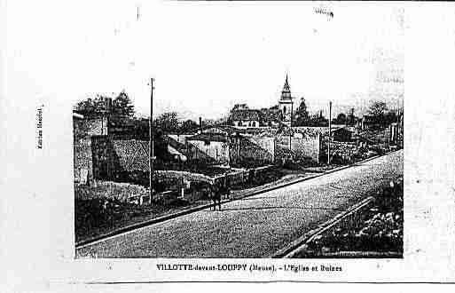 Ville de VILLOTTEDEVANTLOUPPY Carte postale ancienne