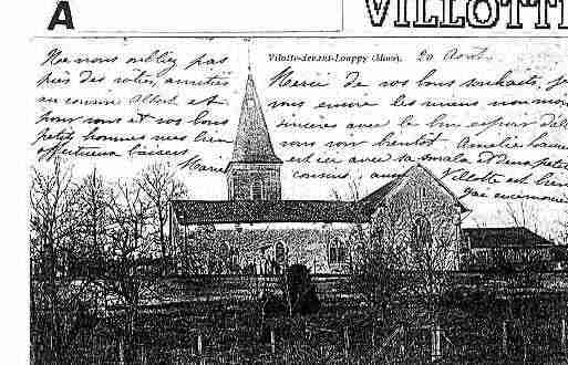 Ville de VILLOTTEDEVANTLOUPPY Carte postale ancienne