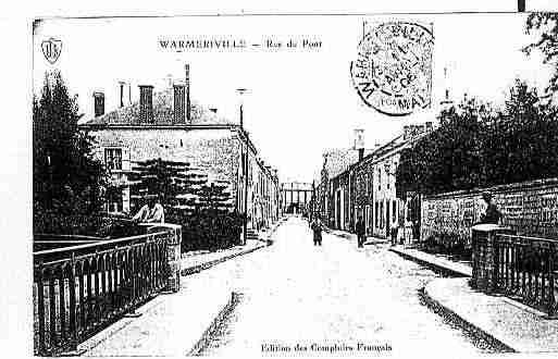 Ville de WARMERIVILLE Carte postale ancienne