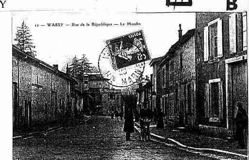 Ville de WASSY Carte postale ancienne