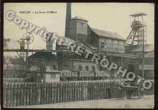 Ville de ABSCON Carte postale ancienne