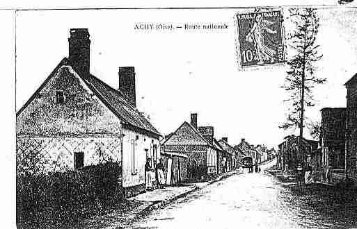 Ville de ACHY Carte postale ancienne