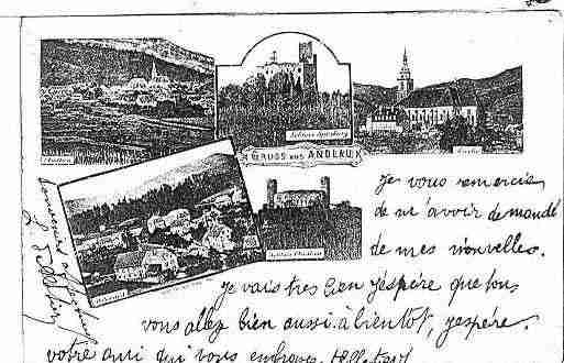 Ville de ANDLAU Carte postale ancienne