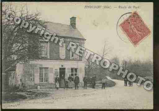 Ville de ANGICOURT Carte postale ancienne