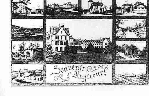 Ville de ANGICOURT Carte postale ancienne