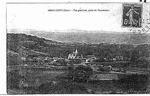 Ville de ANGICOURT Carte postale ancienne