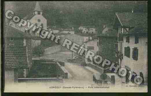 Ville de ARNEGUY Carte postale ancienne