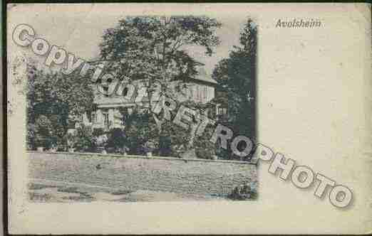 Ville de AVOLSHEIM Carte postale ancienne