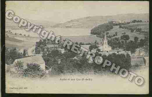 Ville de AYDAT Carte postale ancienne