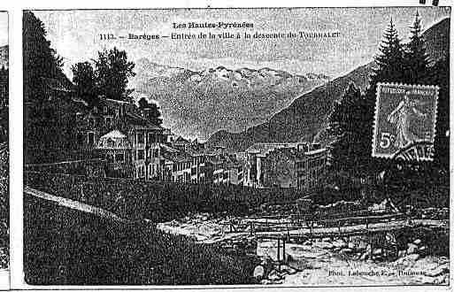 Ville de BAREGES Carte postale ancienne