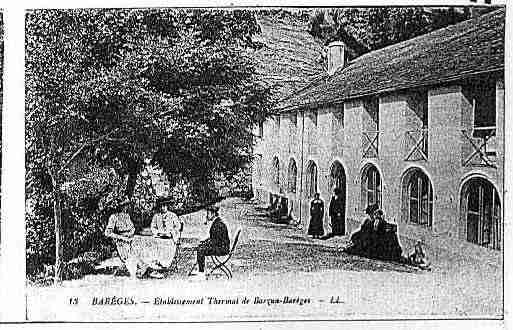 Ville de BAREGES Carte postale ancienne