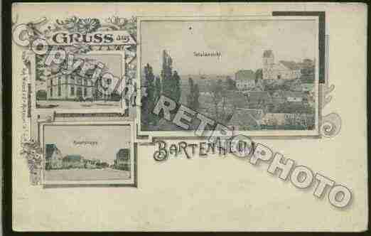 Ville de BARTENHEIM Carte postale ancienne