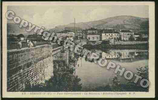 Ville de BEHOBIE Carte postale ancienne