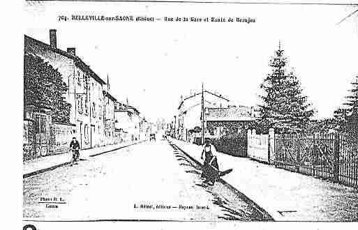 Ville de BELLEVILLE Carte postale ancienne