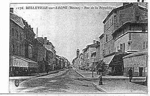 Ville de BELLEVILLE Carte postale ancienne