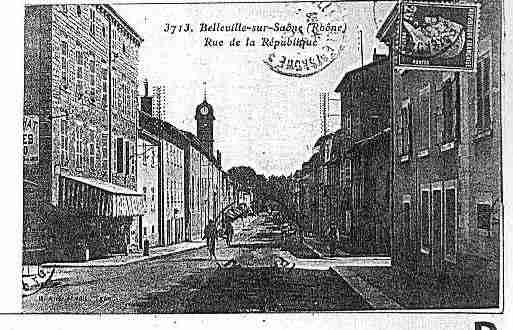 Ville de BELLEVILLE Carte postale ancienne