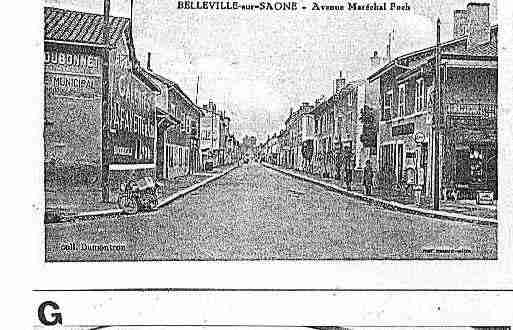 Ville de BELLEVILLE Carte postale ancienne
