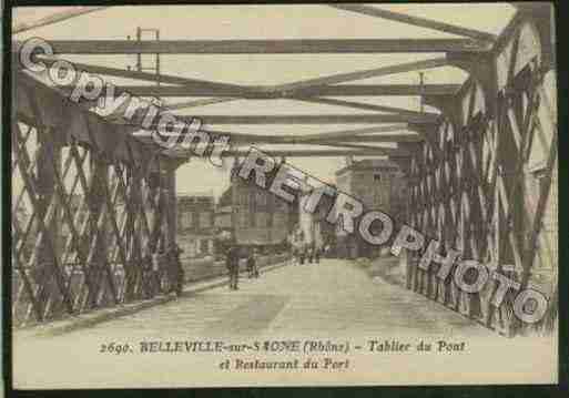 Ville de BELLEVILLE Carte postale ancienne