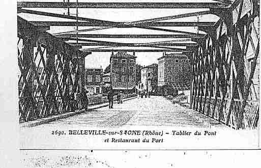 Ville de BELLEVILLE Carte postale ancienne