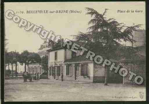 Ville de BELLEVILLE Carte postale ancienne