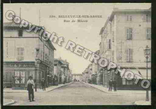 Ville de BELLEVILLE Carte postale ancienne