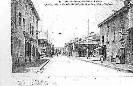 Ville de BELLEVILLE Carte postale ancienne