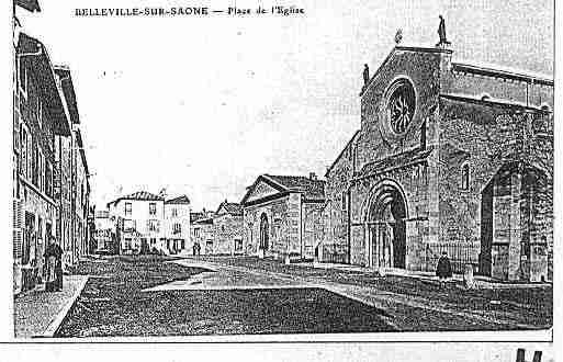 Ville de BELLEVILLE Carte postale ancienne