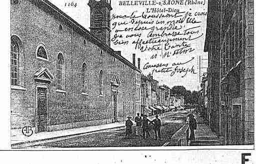 Ville de BELLEVILLE Carte postale ancienne