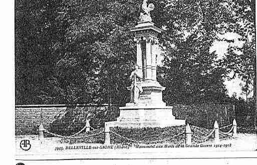 Ville de BELLEVILLE Carte postale ancienne
