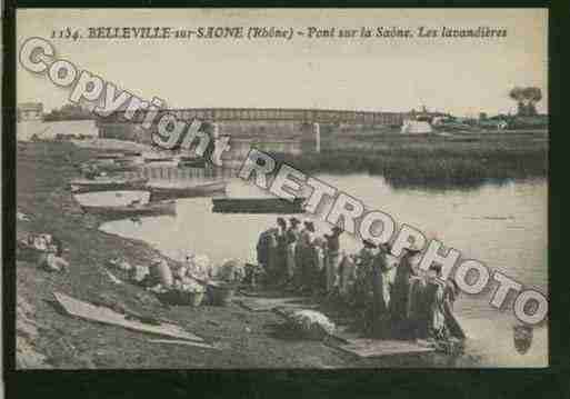 Ville de BELLEVILLE Carte postale ancienne