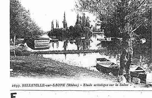 Ville de BELLEVILLE Carte postale ancienne