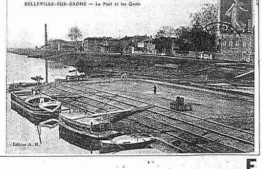 Ville de BELLEVILLE Carte postale ancienne