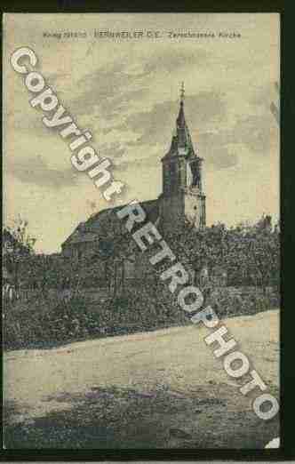 Ville de BERNWILLER Carte postale ancienne
