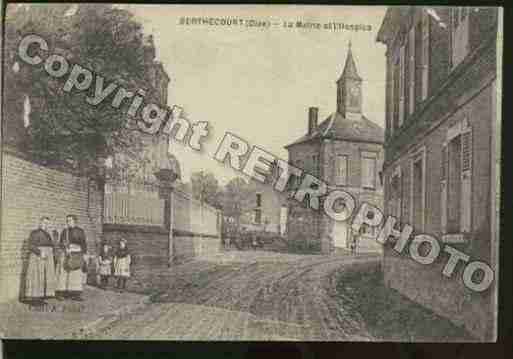 Ville de BERTHECOURT Carte postale ancienne
