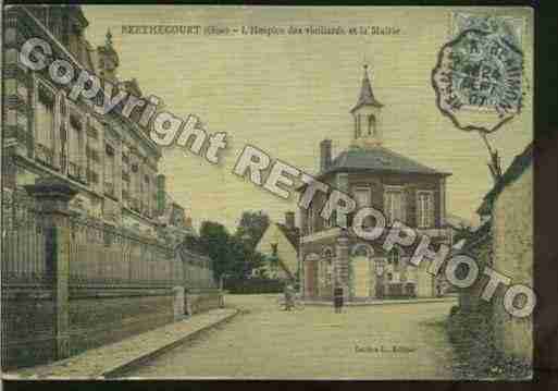 Ville de BERTHECOURT Carte postale ancienne