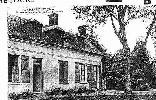 Ville de BERTHECOURT Carte postale ancienne