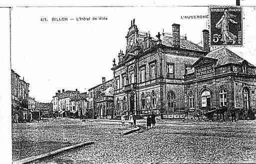 Ville de BILLOM Carte postale ancienne