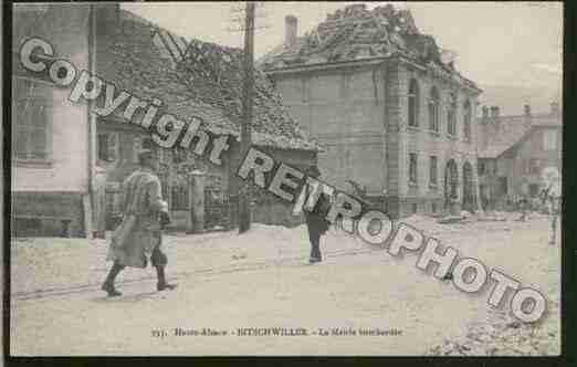 Ville de BITSCHWILLERLESTHANN Carte postale ancienne