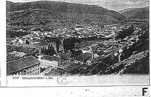 Ville de BITSCHWILLERLESTHANN Carte postale ancienne