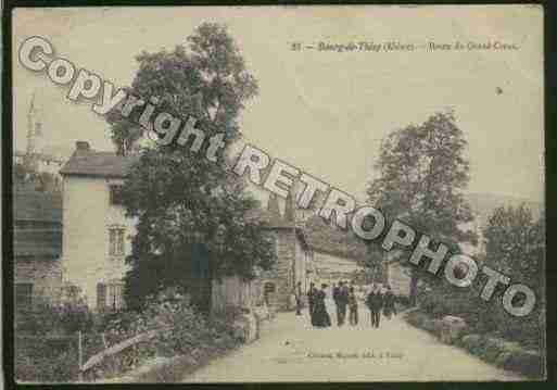 Ville de BOURGDETHIZY Carte postale ancienne