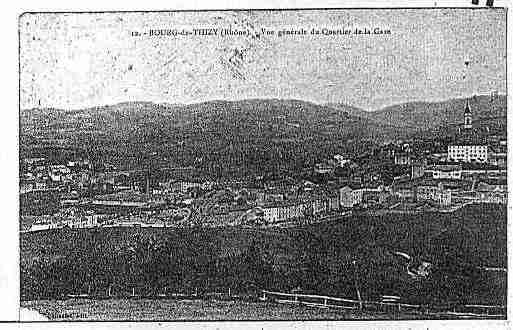 Ville de BOURGDETHIZY Carte postale ancienne