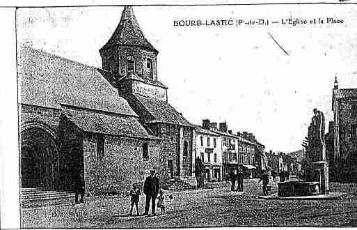 Ville de BOURGLASTIC Carte postale ancienne