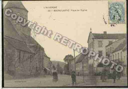 Ville de BOURGLASTIC Carte postale ancienne