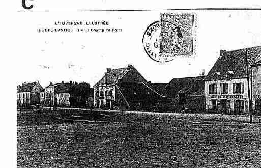 Ville de BOURGLASTIC Carte postale ancienne