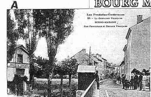 Ville de BOURGMADAME Carte postale ancienne