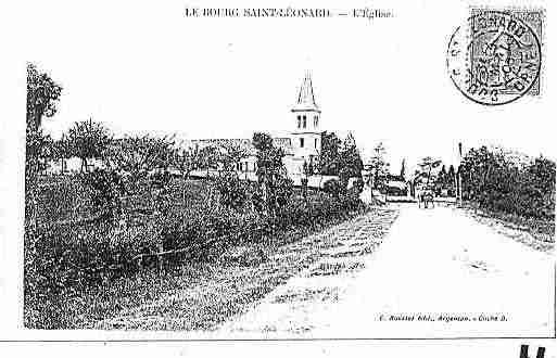 Ville de BOURGSAINTLEONARD(LE) Carte postale ancienne