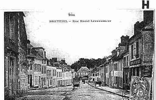 Ville de BRETEUIL Carte postale ancienne