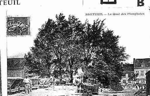 Ville de BRETEUIL Carte postale ancienne